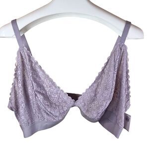 NWT Old Navy Womens Lace Coquette Bra Bralette Size 4X Lavender Medium‎ Support